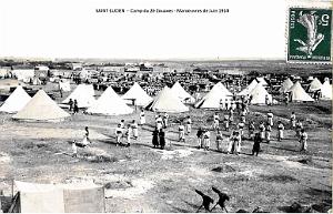 SAINT-LUCIEN - 2E ZOUAVES - CAMP - MANOEUVRES - 1914